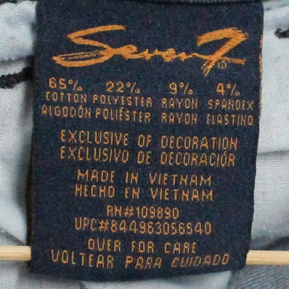 Women's Size 14 Skinny Seven7 Blue Jean Capri Pants - Picture 7 of 14